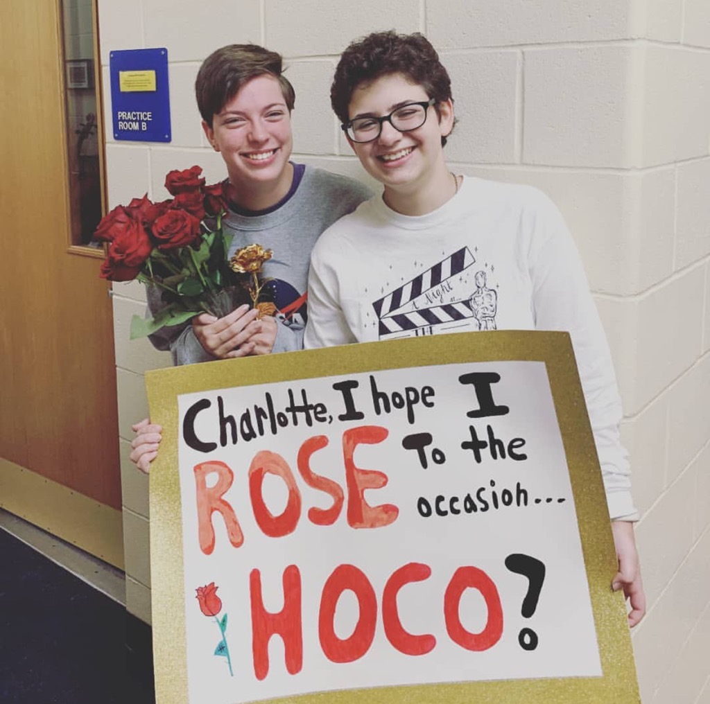 "Charlottee, I hope I ROSE to the occasion, HOCO?"