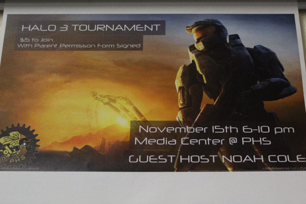 Halo 3 tournament game night poster