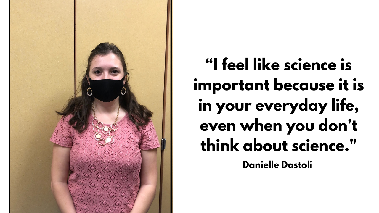 Behind the mask: Science teacher Danielle Dastoli